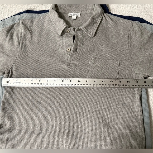Sunspel Gray Polo Shirt - Picture 3 of 10